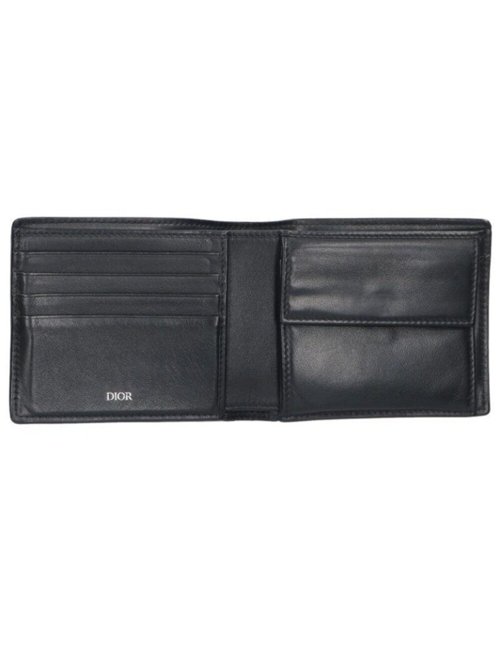 Dior Perforated Oblique Bifold Leather Wallet - Picture 3 of 3